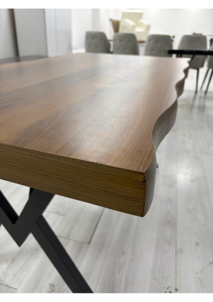 Kahverengi 140X80 cm Mdf Yemek Masası, Şık ve Dayanıklı Tasarım fırsatları