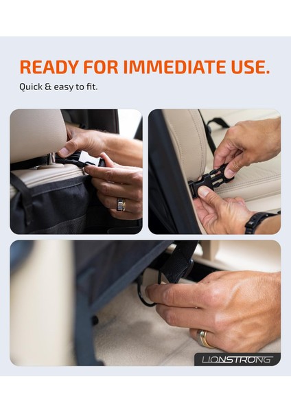 Lionstrong Su Geçirmez Arka Koltuk Düzenleyici, Evrensel, Koltuk Koruyucu, Cilalı Kumaş, Alman Kalitesi modelleri