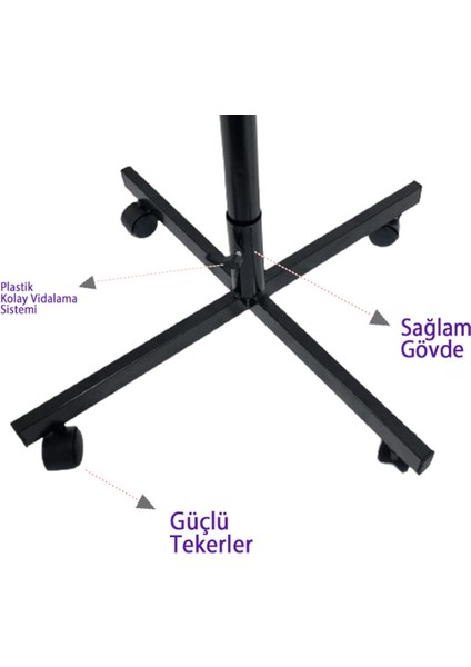 Tekerlekli, Metalik Mağaza Askılığı ve Stand, Şık ve Kullanışlı Ürün. modelleri