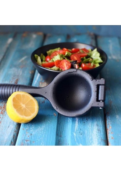 Siyah Döküm Mandalina ve Limon Sıkacağı, Sağlıklı ve Pratik Meyve Sıkma Aracı