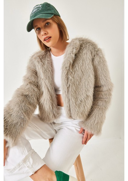 Kadın Suni Kürkllü Astarlı Mont fiyatları