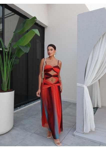 Ince Askılı Bağlama Detaylı Elbise fırsatları