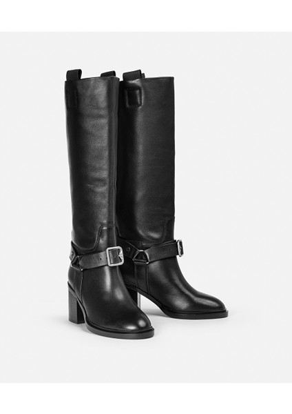 %100 Deri Metal Tokalı Çizme IW6250035002001 modelleri