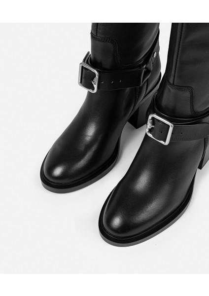 %100 Deri Metal Tokalı Çizme IW6250035002001 fırsatları