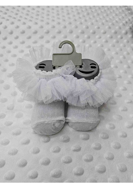 sun Tekstilden Pamuklu Tüllü Kokoş Bebek Çorabı