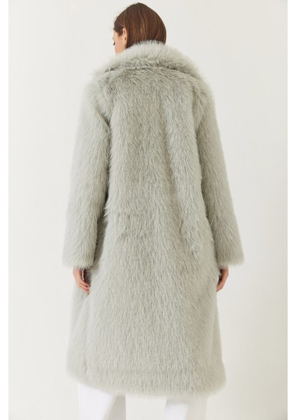Kadın Uzun Kürklü Astarlı Mont fırsatları