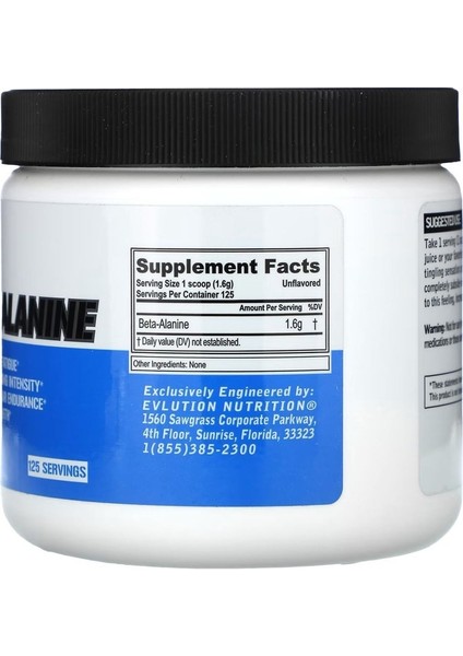 Beta-Alanin Aromasız 7.05 Oz 200 gr fiyatları