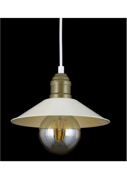 Modern Metal Sarkıt Avize, Rustik Tarzda Tekli Krem Renkli Tasarım modelleri