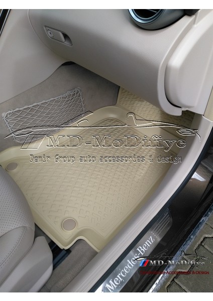 Mercedes C-Serisi W205 Bej 3D Havuzlu Paspas 2014 ve 2021 indirimleri