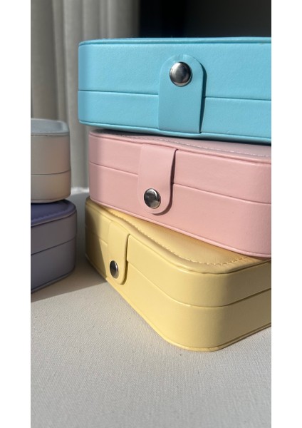 Seyahat Boy Takı Kutusu Pembe Renk