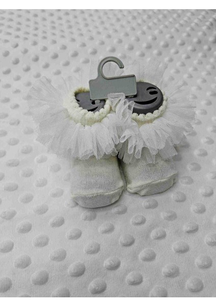 sun Tekstilden Pamuklu Tüllü Kokoş Bebek Çorabı