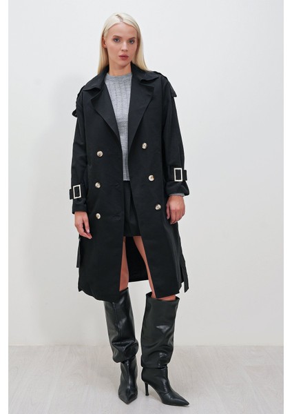 Oversize Geniş Kesim Kuşaklı Trenç fiyatları