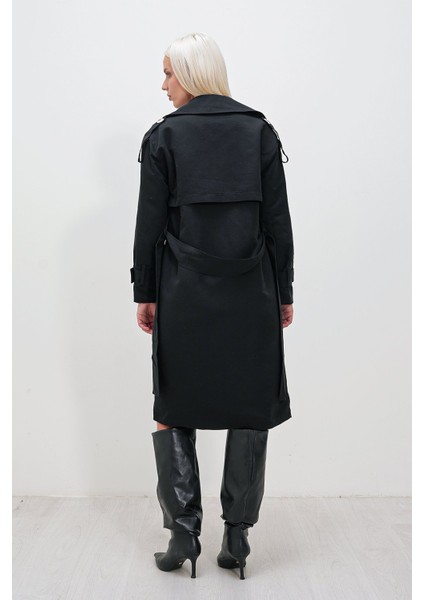 Oversize Geniş Kesim Kuşaklı Trenç fırsatları