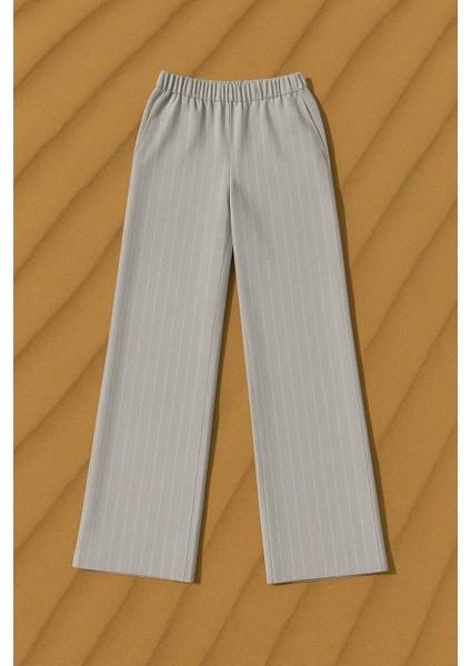 Çizgi Detaylı Cepli Palazzo Pantolon modelleri