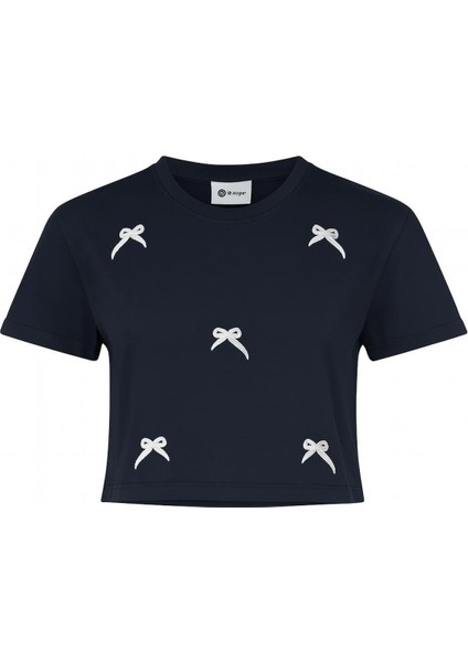 Fiyonk Nakış Crop T-Shirt fiyatları