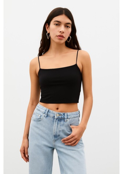 Askılı Büstiyer Crop