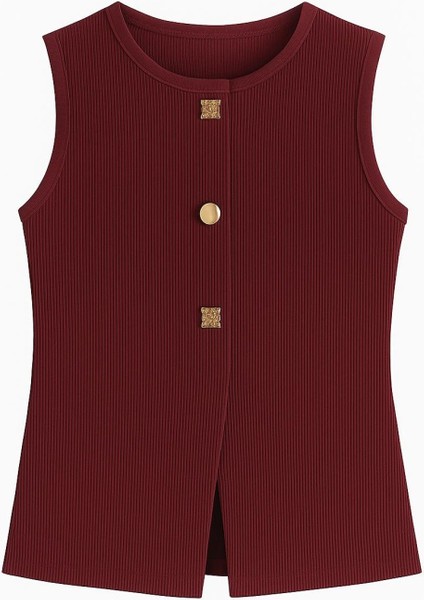 Bisiklet Yaka Düğme Detaylı Dokuma Bluz modelleri