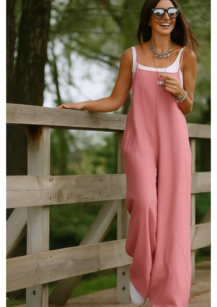 Salaş Tulum Kadınlar İçin Rahat Kesim Dokuma Kumaş 136 cm Uzunluk