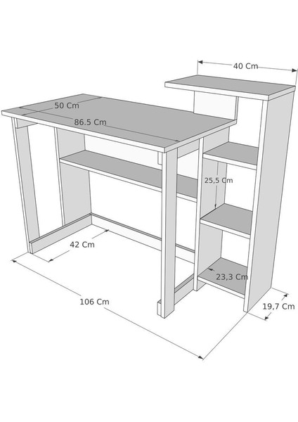 Çok Raflı Çok Amaçlı Çalışma ve Yemek Masası, Kahverengi indirimleri