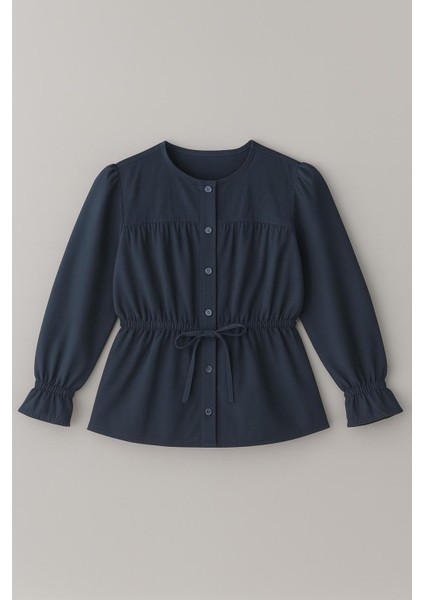 Kol Ucu Nervür Detay Bağlamalı Gömlek modelleri