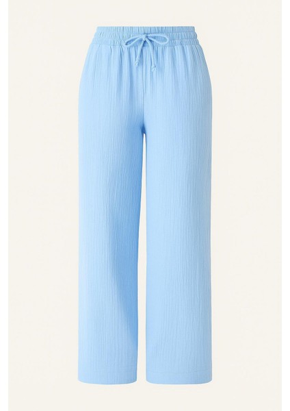 Beli Lastikli Müslin Palazzo Pantolon modelleri