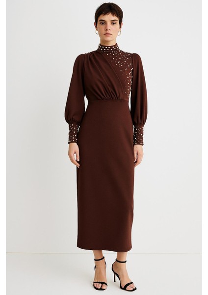 Inci Detaylı Özel Gün Elbisesi