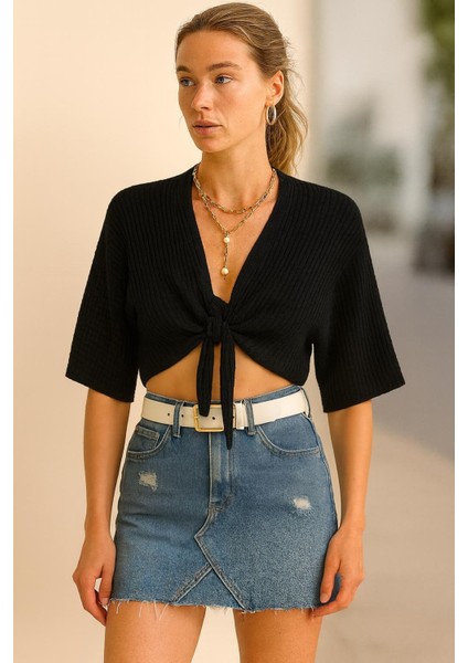 Bubble Bağlamalı Yarasa Kol Hırka fiyatları