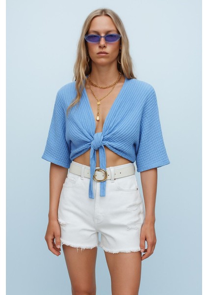 Bubble Bağlamalı Yarasa Kol Hırka fiyatları