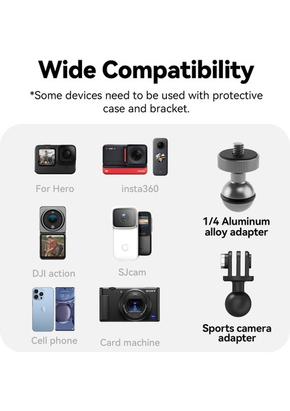 Telesın Motosiklet Gidonu Bisiklet Montaj Kelepçeleri Için Gopro Hero 13 12 11 10 9 Djı Osmo Action 5 Pro 4 3 INSTA360,360° Çift Top Başlı Kelepçe Tutucu 1/4-20 mm Kamera ve Telefon Için Adaptör fiyatları