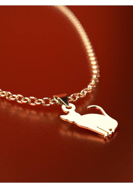 14 Ayar Altın Kedi Kolye Ucu 0.5 Gr, KC14674 Kodlu fırsatları