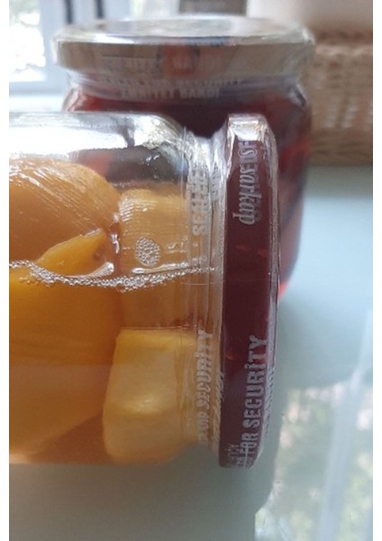 50 Adet 82-85MM Baskılı Kavanoz Güvenlik Bandı Tazelik Koruma Kilidi Turuncu fırsatları