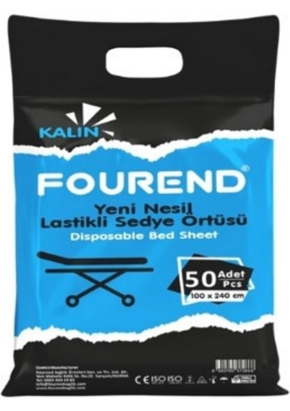 Yeni Nesil Lastikli Sedye Örtüsü 50'li Paket