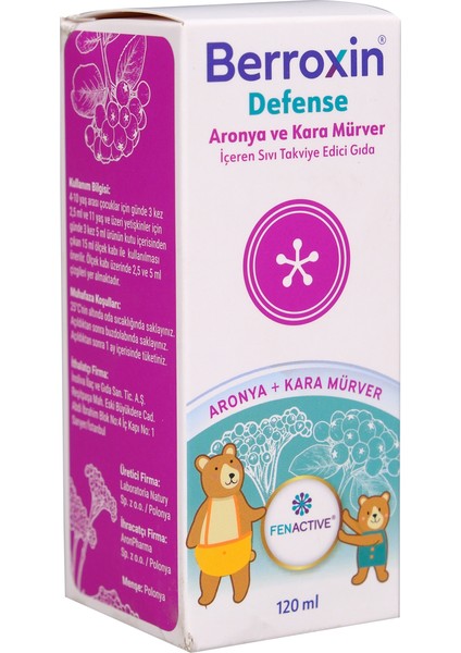 Berroxın Defense Surup 120 ml