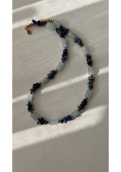 Akuamarin Lapis Lazuli Kolye indirimleri