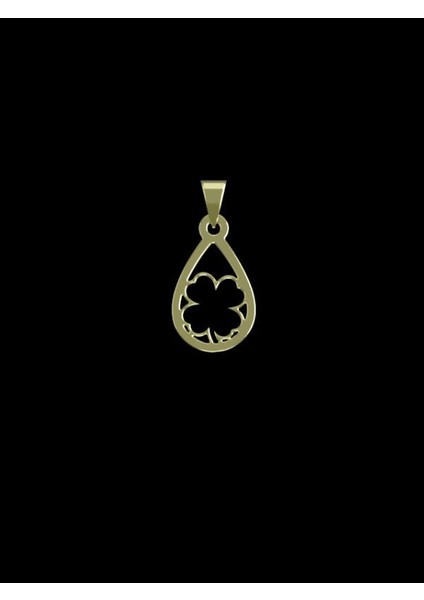 14 Ayar Altın Çiçek Kolye Ucu 1 Gr, KC10703 Kodlu