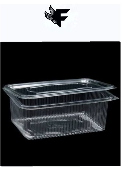 Beyaz 1500 gr Kapaklı Tek Kullanımlık Plastik Kase 5'li Set fırsatları