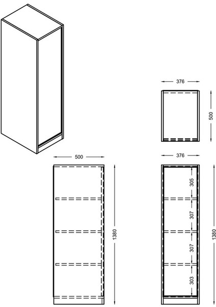 Kitaplık, Megan Dolaplı Raflı Kitaplık modelleri