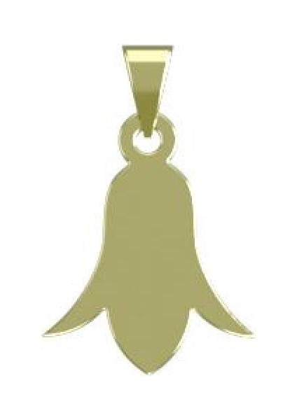 14 Ayar Altın Çiçek Kolye Ucu 1 Gr, KC12551 Kodlu