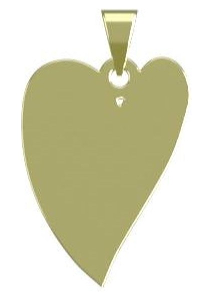 14 Ayar Altın Kalp Kolye Ucu 0.5 Gr, KC17631 Kodlu