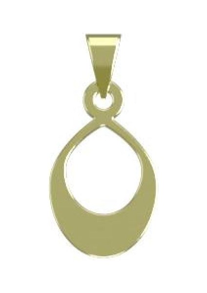 14 Ayar Altın Gözyaşı Damlası Kolye Ucu 1 Gr, KC12720 Kodlu