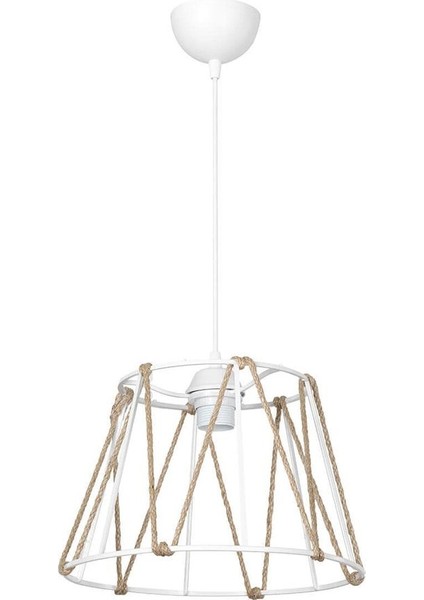 Beyaz ve Turuncu Renklerde Şık Sarkıt Aydınlatma Modeli