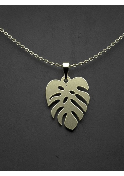 14 Ayar Altın Yaprak Kolye Ucu 0.5 Gr, KC14962 Kodlu