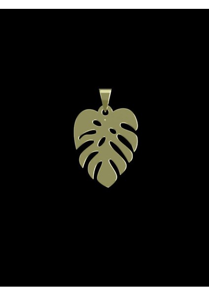 14 Ayar Altın Yaprak Kolye Ucu 0.5 Gr, KC14962 Kodlu