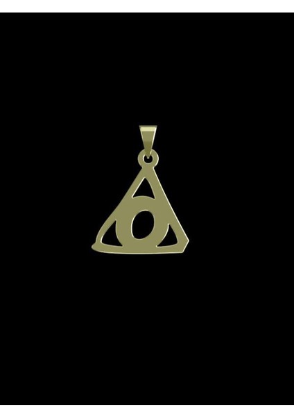 14 Ayar Altın Geometrik Kolye Ucu 1 Gr, KC16132 Kodlu