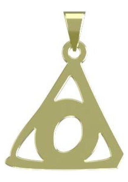 14 Ayar Altın Geometrik Kolye Ucu 1 Gr, KC16132 Kodlu