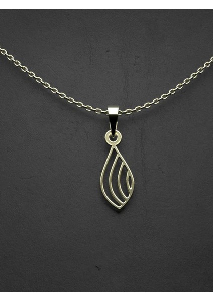 14 Ayar Altın Gözyaşı Damlası Kolye Ucu 1 Gr, KC12224 Kodlu