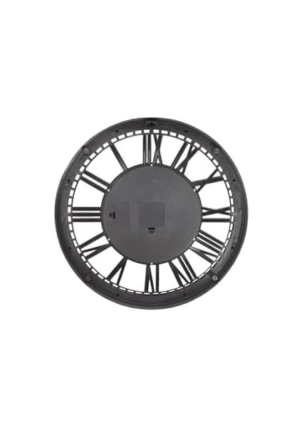 Mark Premium Serisi Antik Eskitme Şeffaf Kadranlı Döner Çarklı 50 Santimetre Ev ve Ofis Duvar Saati, Roma Rakamlı, Gri fiyatları