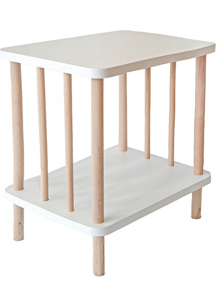 YPR Wood Tekli Komodin- BEYAZ 30X40X43 Demonte fiyatları