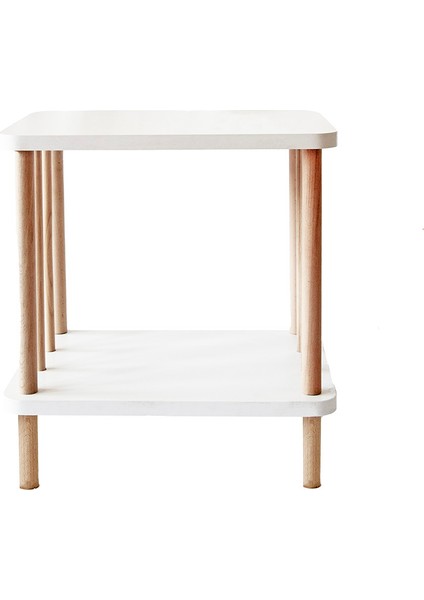 YPR Wood Tekli Komodin- BEYAZ 30X40X43 Demonte modelleri