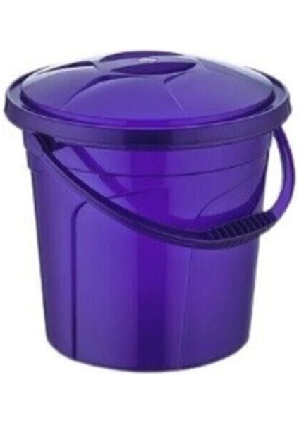 Mor Kapaklı, Dayanıklı ve Şık 2 Numaralı Kova, Pratik Kullanım Için Ideal.